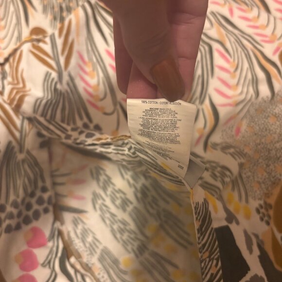 Set of 2 Marimekko Pieni Letto Modern Natural Standard Sham Pillowcases Cotton - Picture 5 of 5